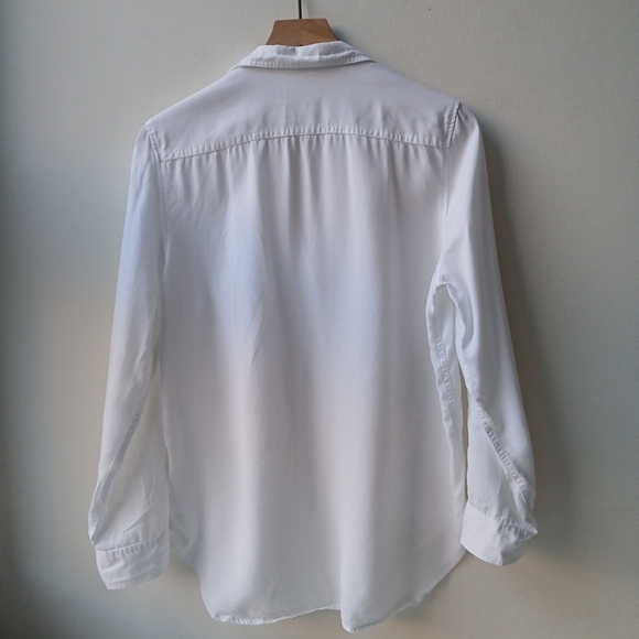 Aritzia Babaton 100% Tencel Utility Shirt White Women's Medium - Picture 3 of 6